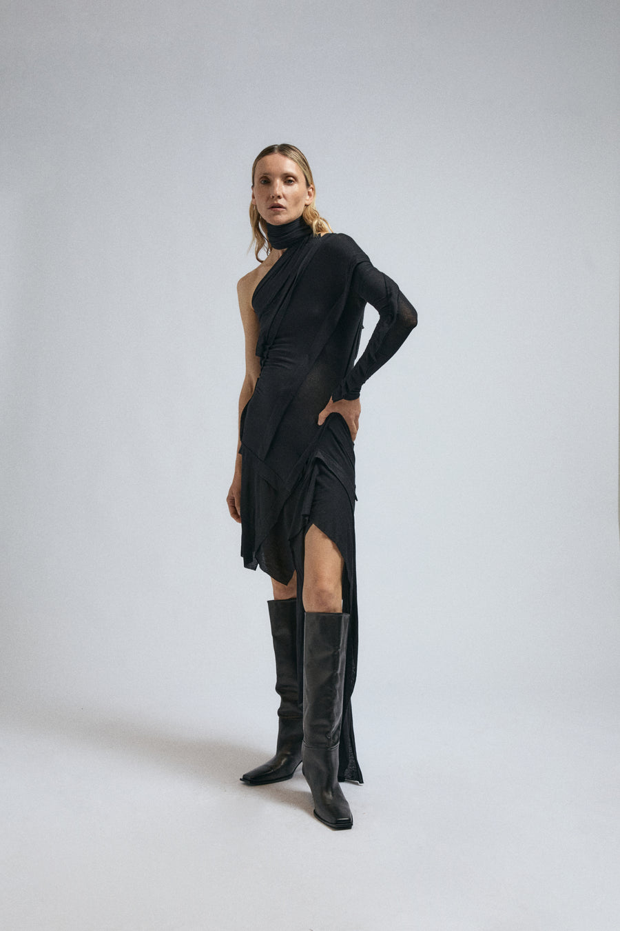 WRAP DRESS BLACK