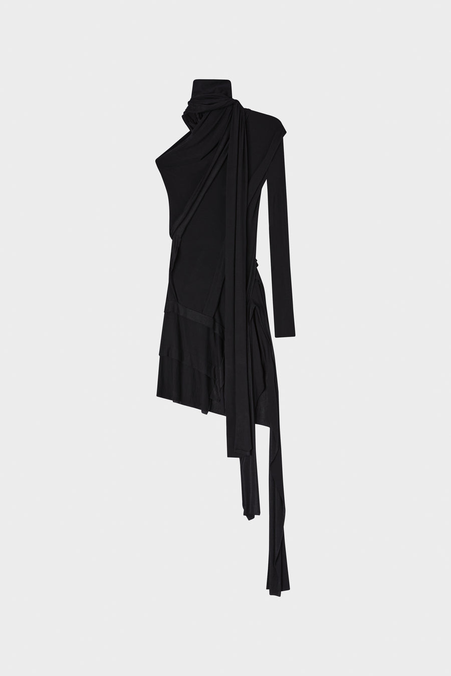 WRAP DRESS BLACK