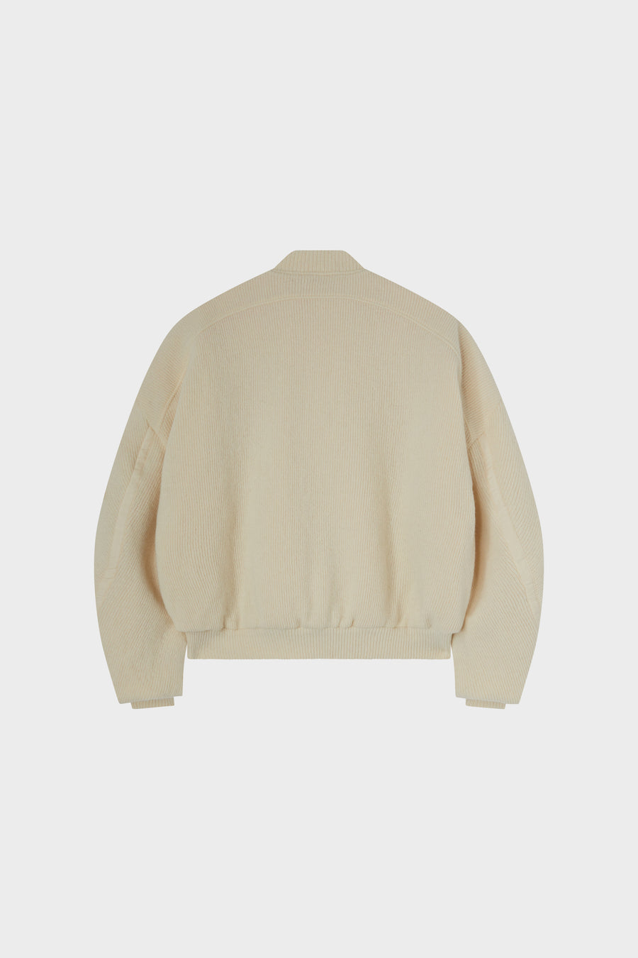 BULLDOG KNIT BOMBER IVORY