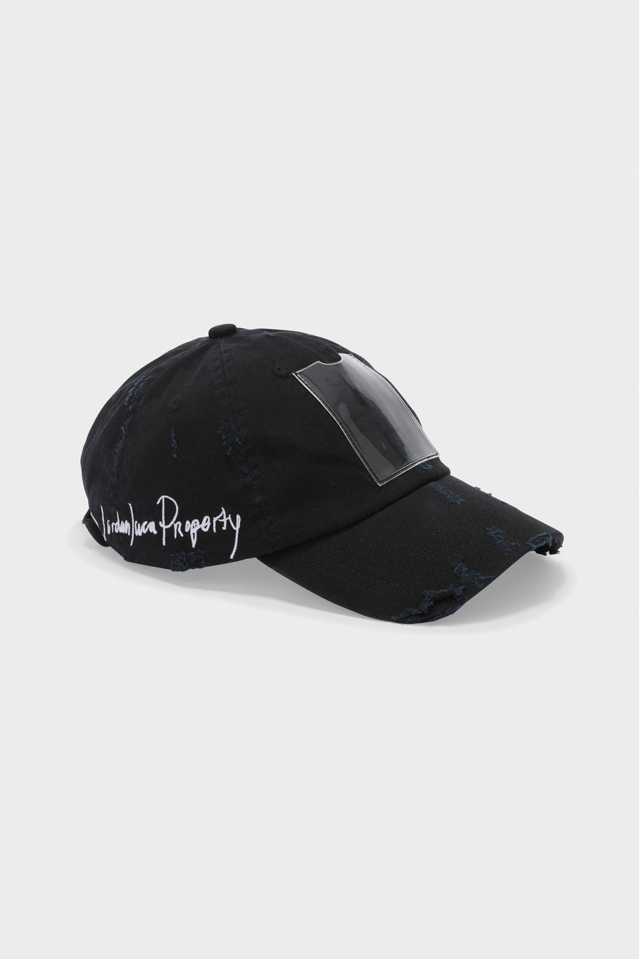 DISTRESSED VESPER CAP BLACK