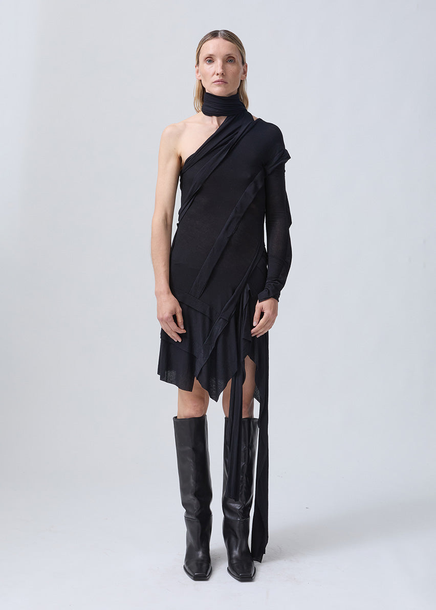 WRAP DRESS BLACK