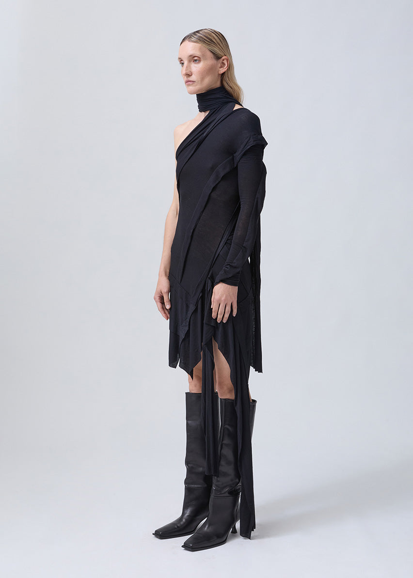 WRAP DRESS BLACK