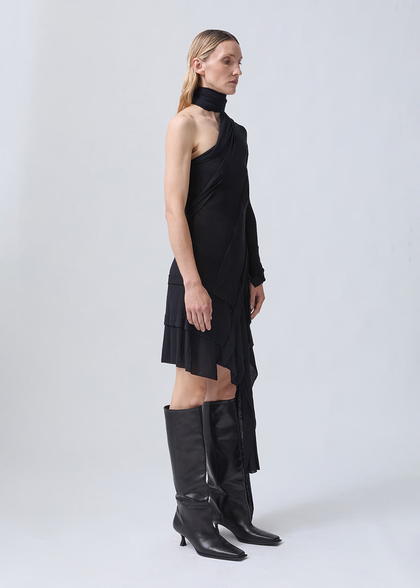 WRAP DRESS BLACK