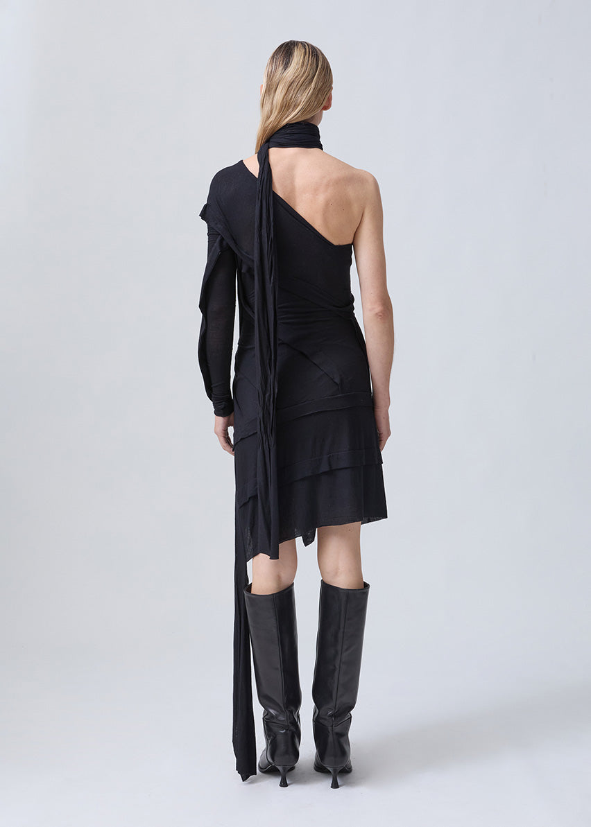 WRAP DRESS BLACK